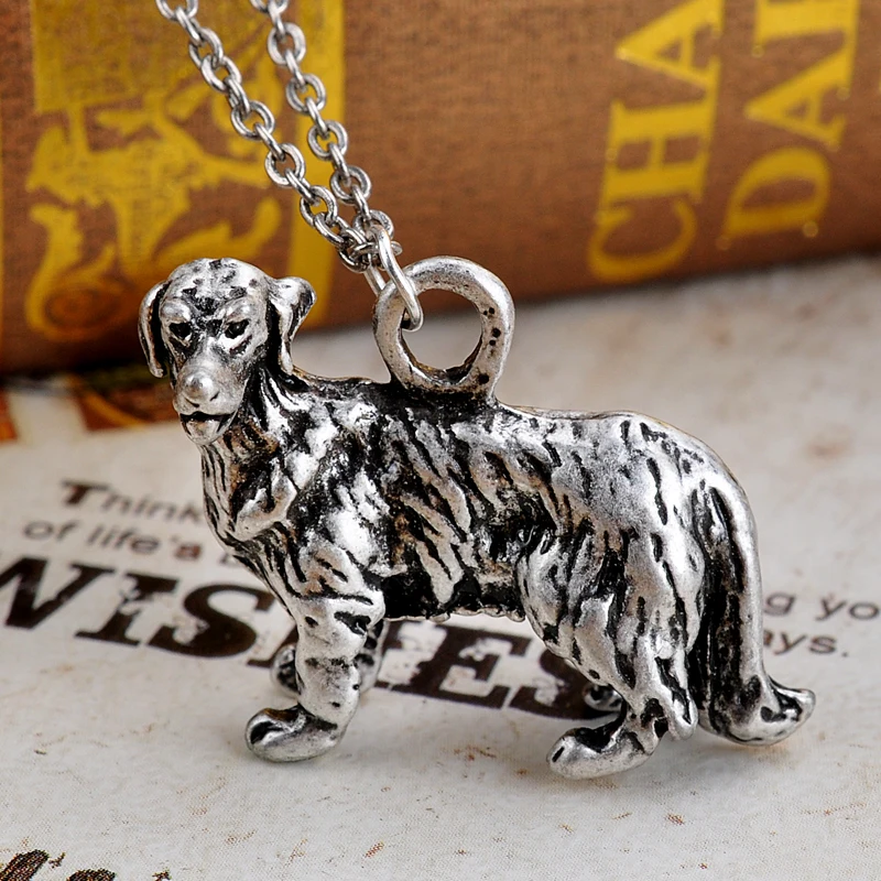 Labrador Necklace Silver Dog Collier Animal Jewelry Dropshipping Best