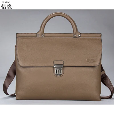 

Men's Bags Genuine Leather Handbags Casual Handbag Briefcases Natural Cowhide Shoulder Bag Male Business Laptop Messenger Bag