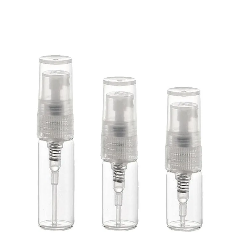 10Pcs Spray Bottles 2ml 3ml 5ml Glass Empty Parfume Bottle Travel Bottle Refillable Bottle With Atomizer