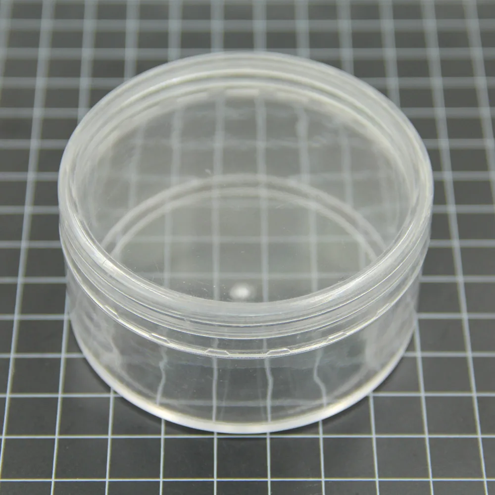 6Pcs Acrylic Round Clear Storage Boxes Boite Display Carrying Case
