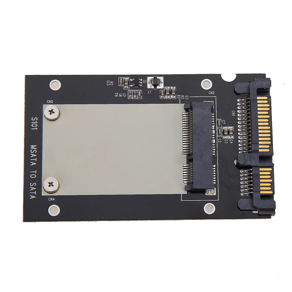 

NEW Metal + Plastic Black External Enclosure mSATA SSD To 2.5 inch SATA Convertor Adapter Card SDD Enclosure Case 50x30mm