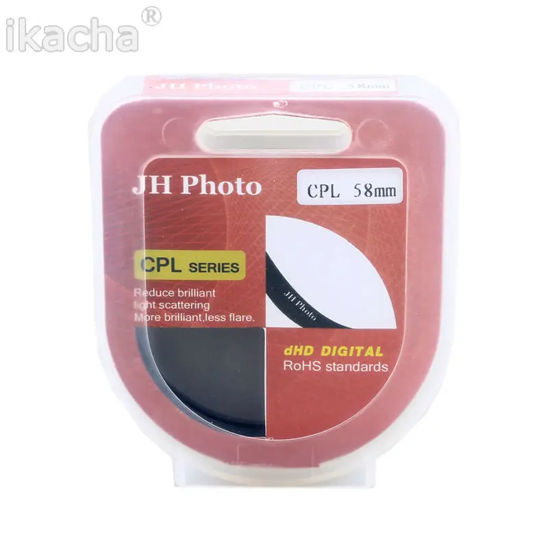 

New 37 43 46 49 52 55 58 62 67 72 77mm Ultra Slim CPL Filter Circular Polarizing Polarizer For Canon For Sony For Nikon