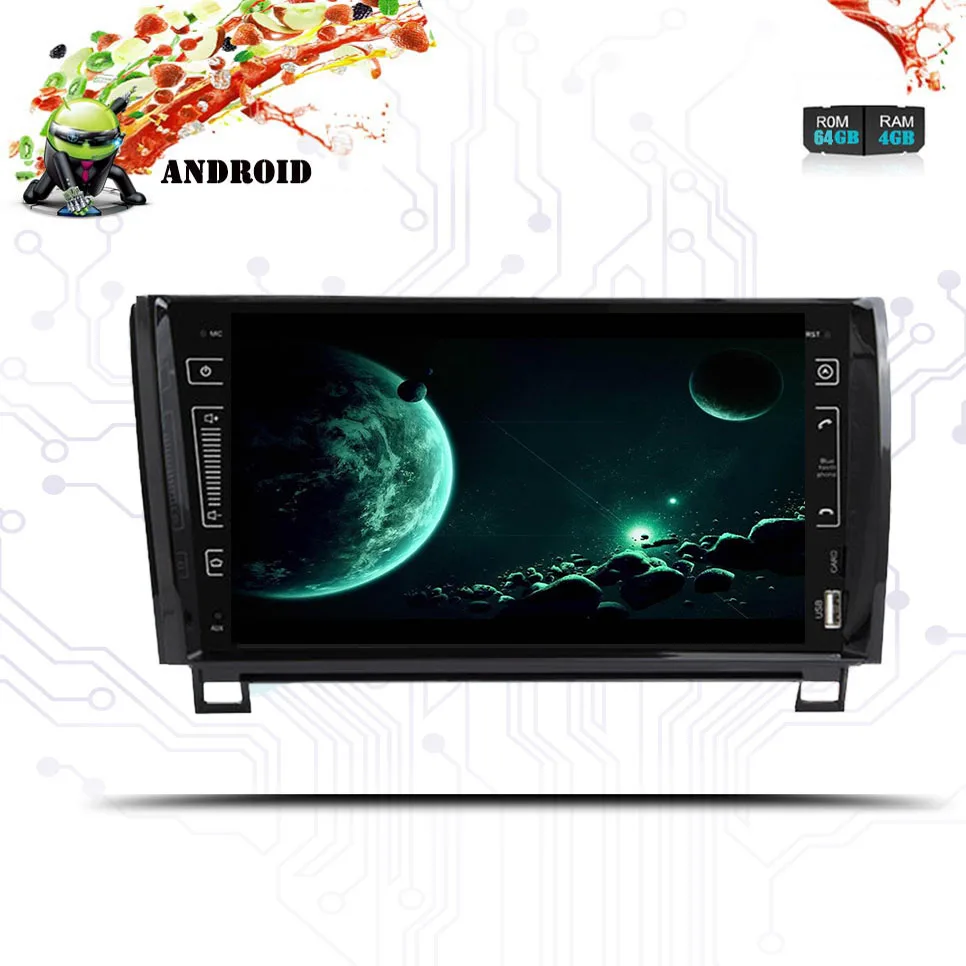 4G + 64G Android 9 0 автомобильный dvd плеер для toyota Tundra Sequoia 2007 2008 2009 2010 2013 Авторадио