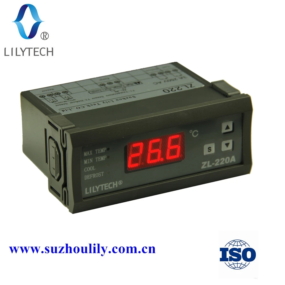 ZL 220A,220V Digital Temperature Controller, Cold Storage Controller,Thermocouple 40 to120 Degree,114*45mm,lilytech controller-in Temperature Instruments ...