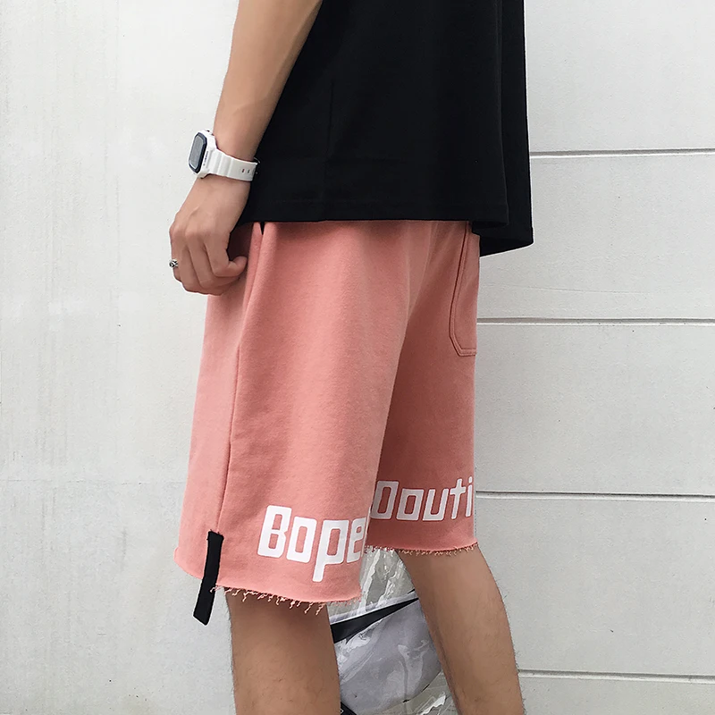 Мужская Повседневная пляжная одежда свободного кроя в повседневном стиле удобные летние мужские шорты Masculino Одежда Harajuku хлопок крутая