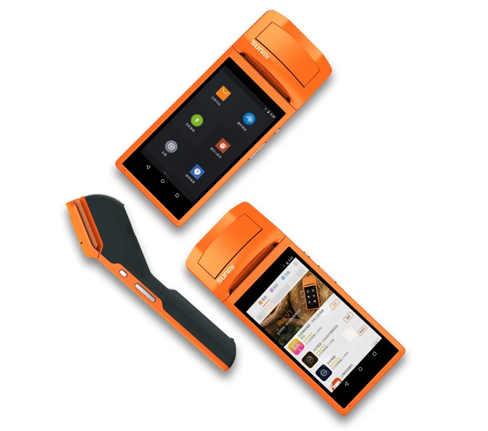 V1s شحن SDK الروبوت 6.0 المحمول طابعة حرارية بي او اس محطة pos المحمولة سماعة لاسلكية تعمل بالبلوتوث الباركود ماسحة Wifi الروبوت PDA