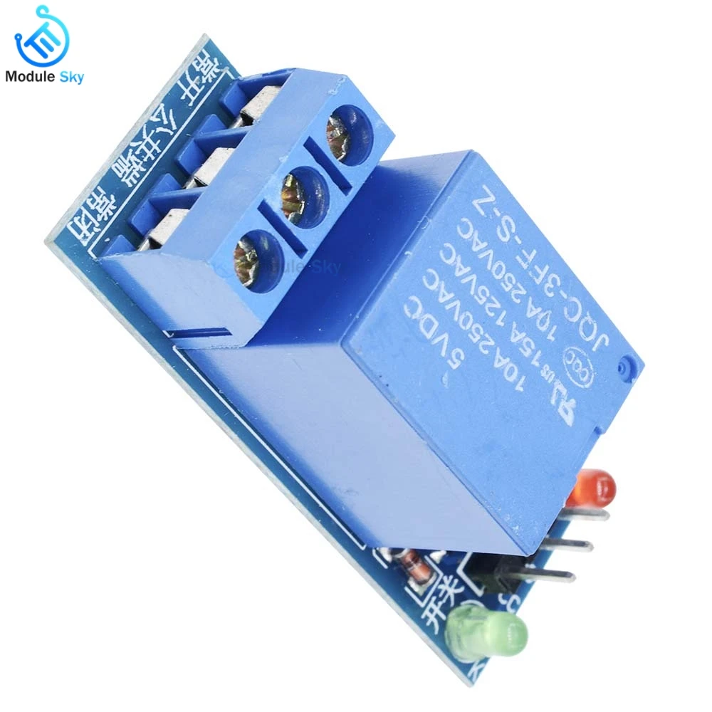 

10Pcs 5V low level trigger One 1 Channel Relay Module interface Board Shield For PIC AVR DSP ARM MCU Arduino DC AC 220V