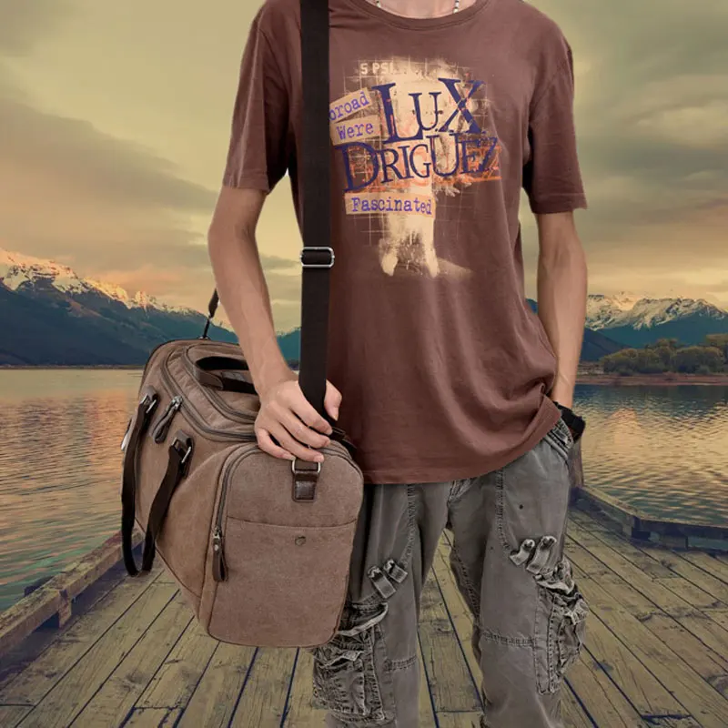 Дорожная сумка Top Outdoor вместительная мужская для ручного багажа через плечо сумки