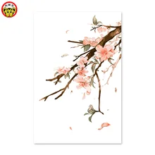Diy цифровая картина маслом по номерам рисунок картина ручной работы Настенный декор вишня китайский стиль