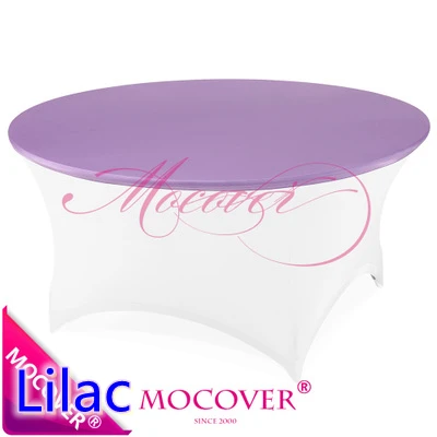 Lilac Violet Color Wedding Spandex Table Cloth Lycra Top Cover For Round Tables Decoration Decor Hotel Banquet Party Wholesale | Дом и сад