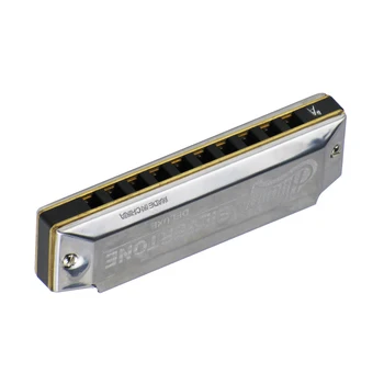 

Key of bA Harmonica 10 Holes 20 Tone Diatonic Harp Blues Jazz Band Mouth Organ Harp with Case