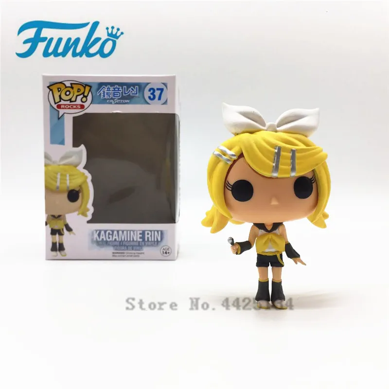 Виниловая кукла FUNKO POP Hatsune Miku зеркальная звуковая экшн фигурка модель звездной