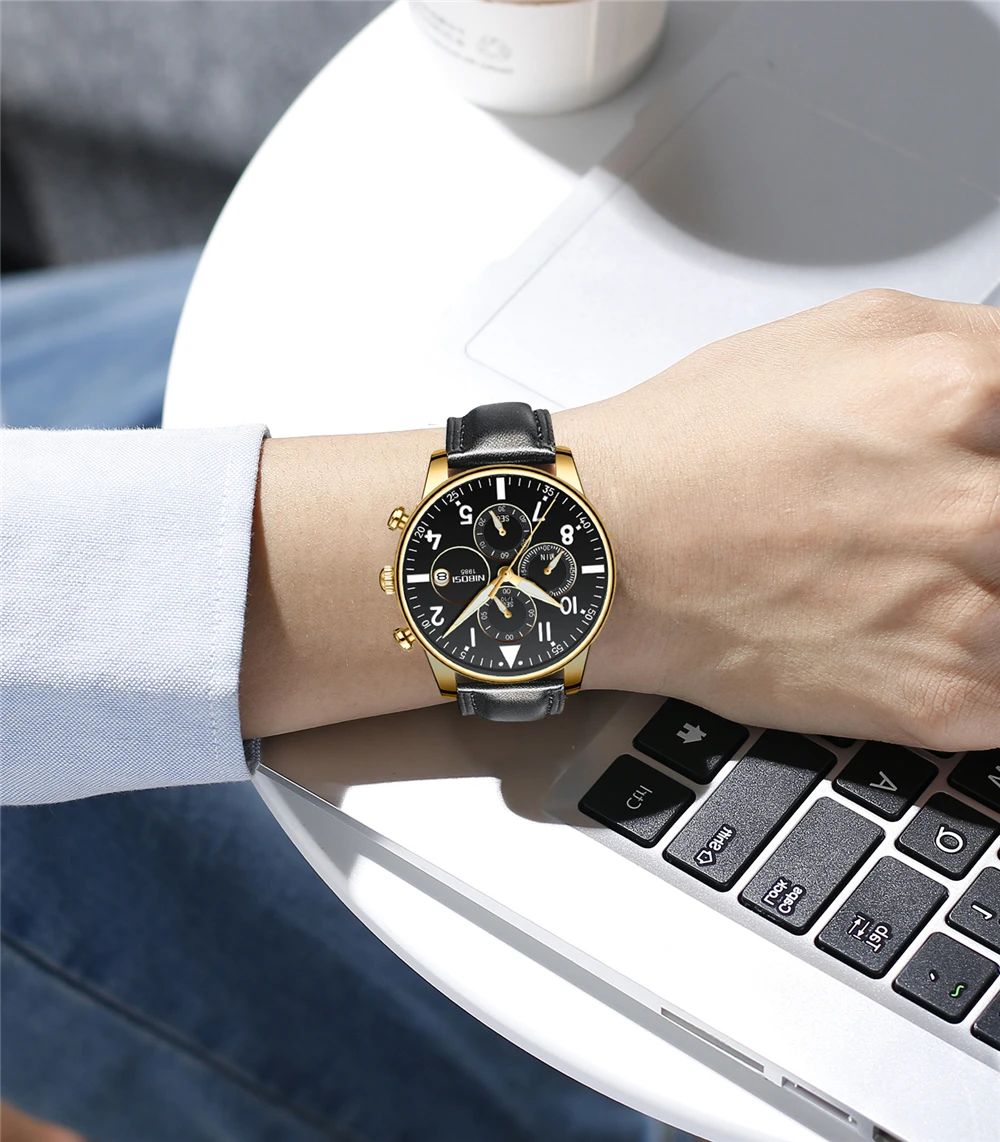 Часы мужские Relogio Masculino новые модные мужские s часы NIBOSI Топ бренд класса люкс мужские водонепроницаемые спортивные Кварцевые Мужские Бизнес часы