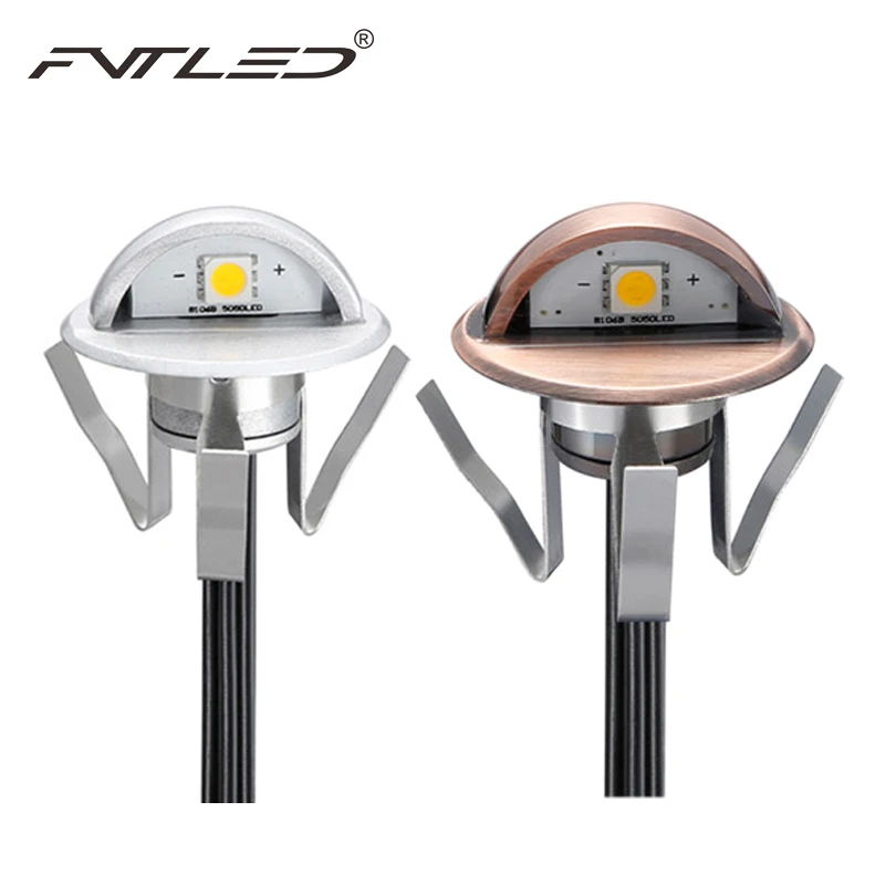Conduziu a Luz da Escada Iluminação à Prova Light + 1 Inoxidável Mini Piso Rebaixado Enterrado Lâmpadas Ip67 6 Pcs Stairway d' Água Motorista Aço Luz 2 Lâmpadas subterrâneas
