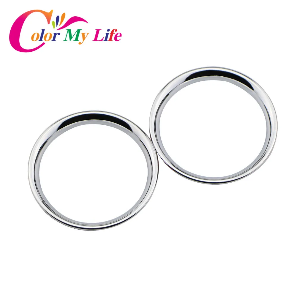 

Color My Life Car Chrome Air Conditioning Vent Trim Cover Sticker for Nissan Sunny March 2011 2012 2013 2014 2015 2016 Parts
