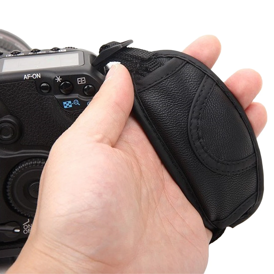Универсальный камера рукоятка ремешок на запястье из искусственной кожи Stablizer шнур веревка переноски ремень черный для Nikon Canon sony DSLR камера s