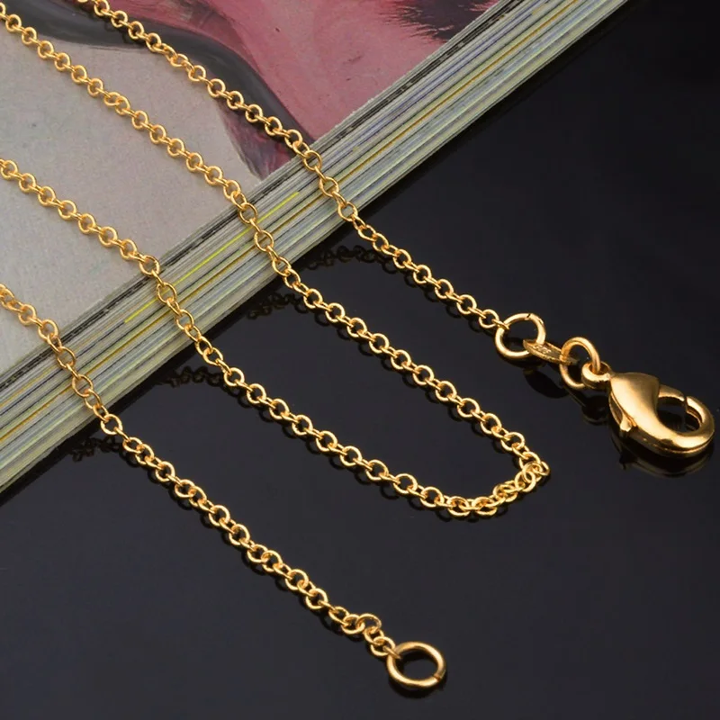 OMHXZJ/ ; Индивидуальный Модный женский праздничный свадебный подарок для девочек; 1 мм цепочка из стерлингового серебра 925 пробы; ожерелье NC192