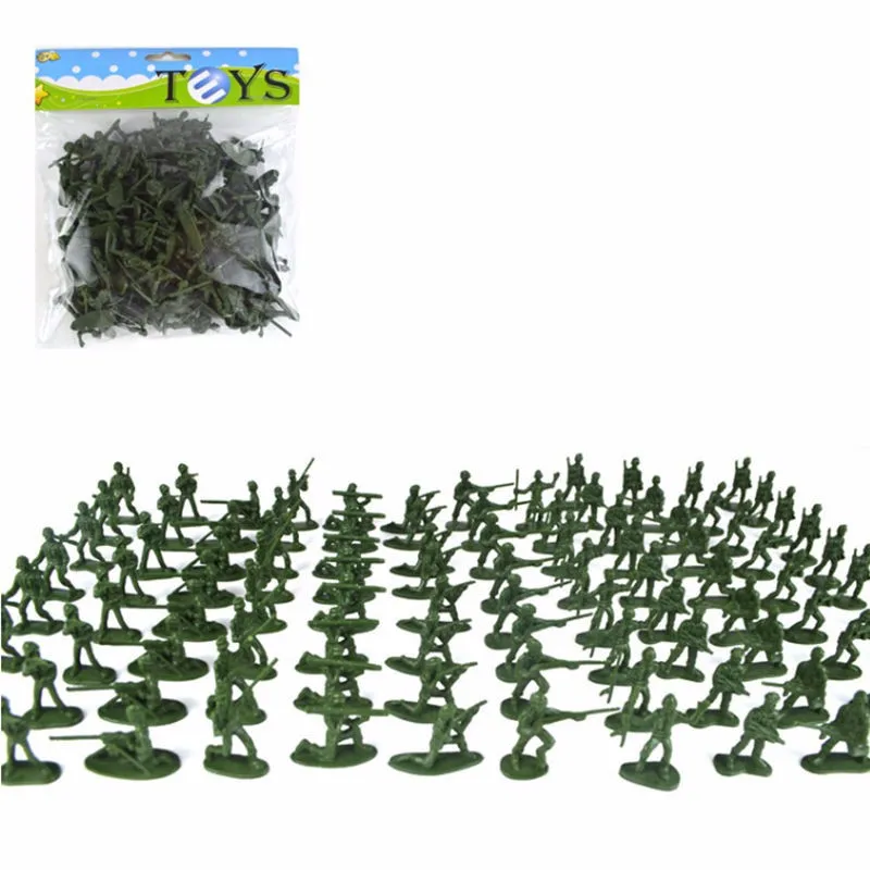 

100pcs/set Mini Plastic Soldier Toys Military Soldiers Set Action Figure Toys for Children Best Selling 2018 Products Hot