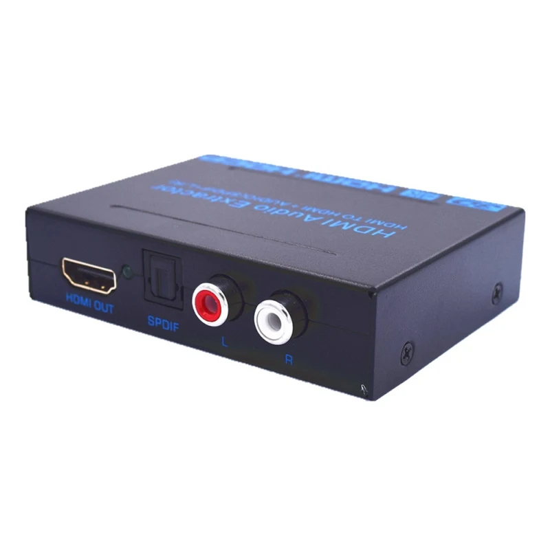 

HDMI to HDMI Optical SPDIF+ RCA L/R 4K Audio Converter Splitter with DC 5V Power US/ EU adapter for teaching/conference