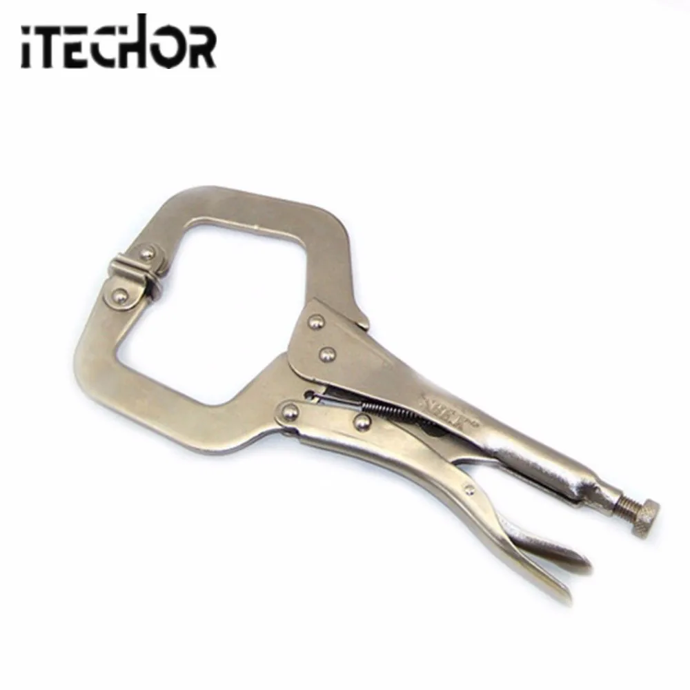 iTECHOR Durable 11 inches C shape Quadrate locking welding clamp Pliers