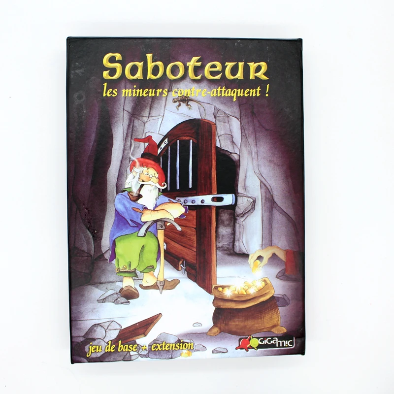 

Hot Sale Miner Game Table Game Saboteur 1+2 Version English Card Game English Instructions Family Party Indoor Board Game