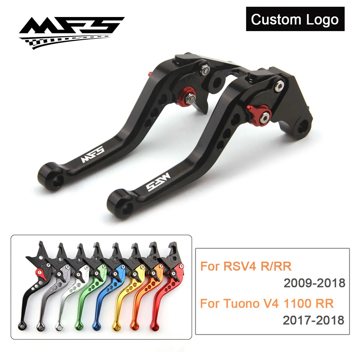 

CNC Brake Clutch Levers Handle For Aprilia RSV4 R TUONO V4 1100RR Factory Custom Brake Levers RSV4 RR 2009-2018