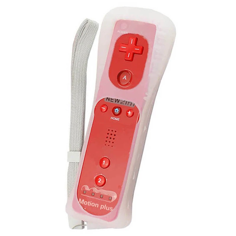 Топ 2 в 1 беспроводной пульт дистанционного управления для Nunchuk nintendo wii Встроенный Motion Plus геймпад с силиконовый чехол датчик движения