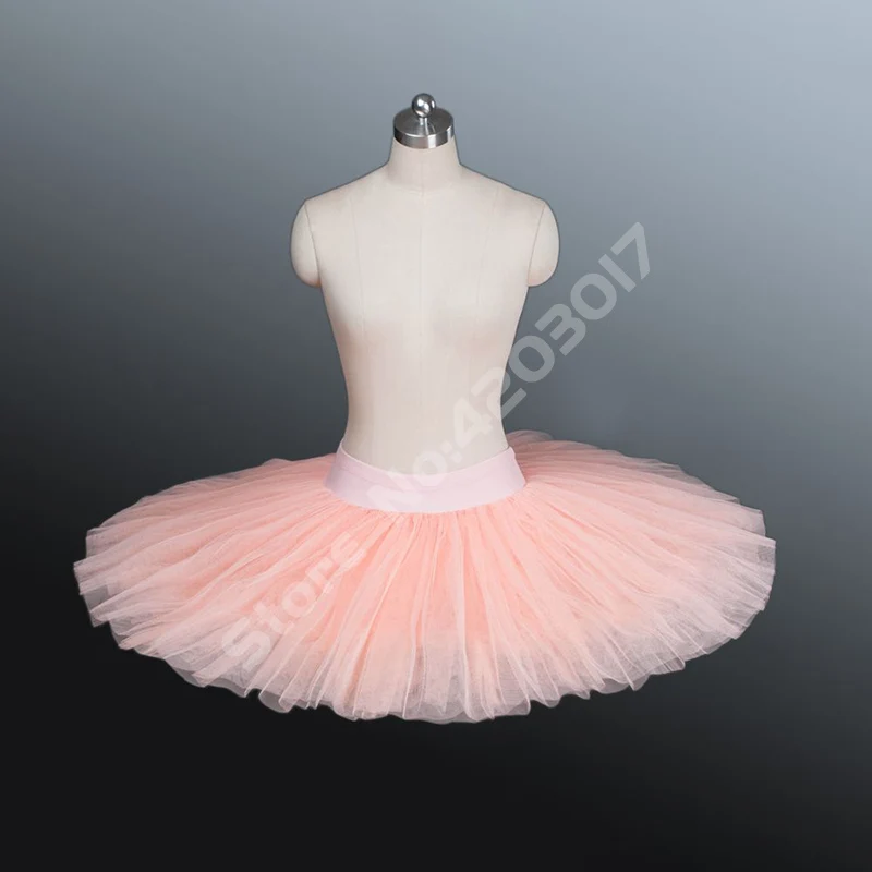 Профессиональная розовая балетная пачка для взрослых и женщин; детская белая классическая блинная пачка; костюм лебедя; балетное платье для девочек; L1001 - Цвет: Peach