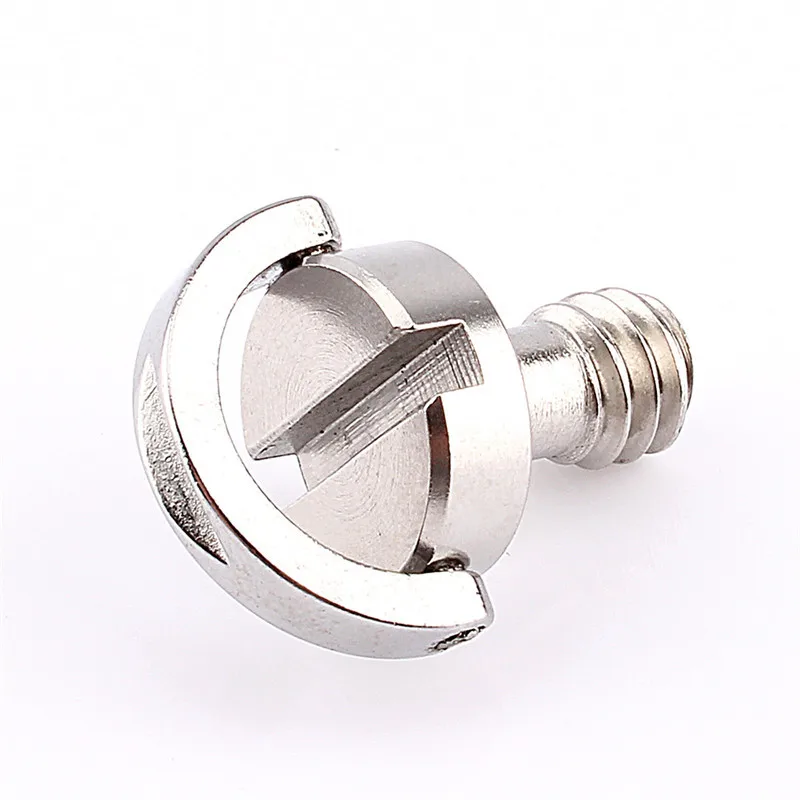 

1/4 Inch Folding D-Ring Adapter Screw Cam Universal for DSLR Camera Tripod Monopod Quick Release Plate 100% New Brand