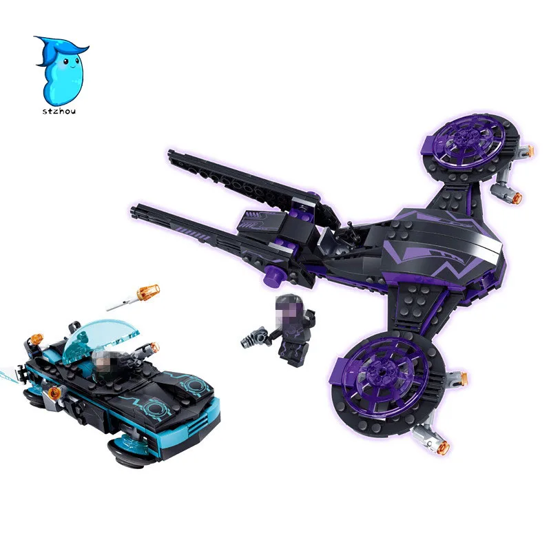 StZhou 377Pcs City Policeman X-Agents War Spaceship Weapon Car Action Figure Building Blocks Set Kids Toys brinquedos block-set