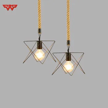 

Industrial Style Restaurant Creative Personality Iron Rope Retro Bar Chandelier