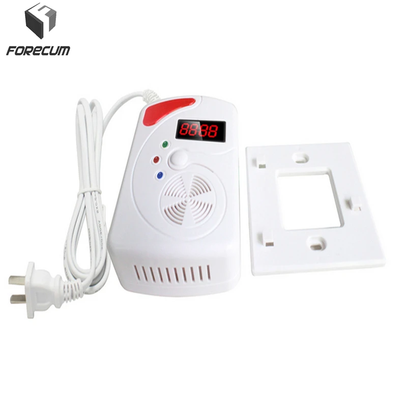 

Home Security Alarm LED Digital Display Gas Alarm System LPG Combustible Gas Leakage Detector Sensor Wireless Device Detector