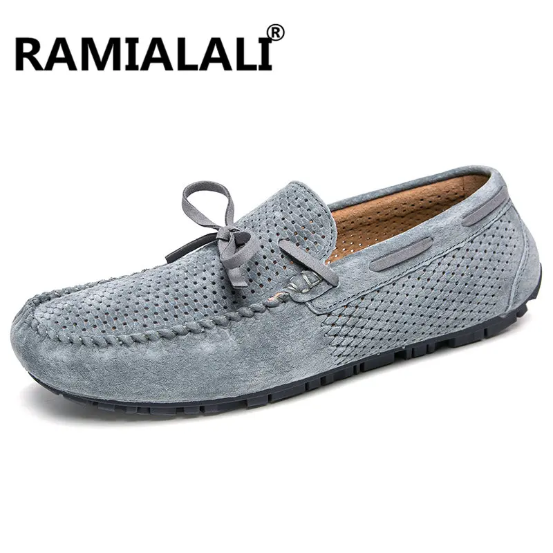 Vache Conduite Et Chaussures Mocassins De Cuir Hommes Véritable Respirant Slip Confortable Suède Sport kaki En On Noir gris 2018 wgyvARqxXw