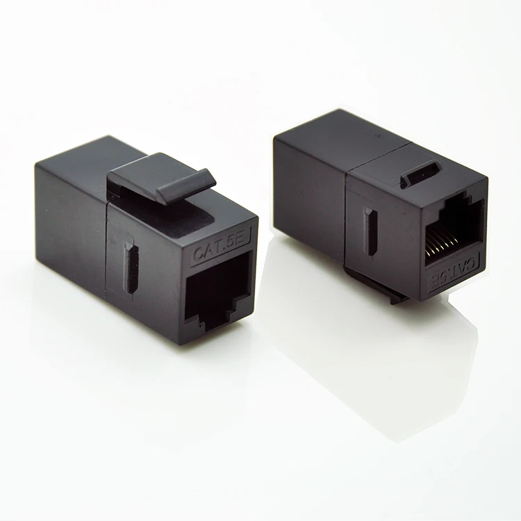 

RJ45 Cat.5e inline female adapter coupler - unshielded adapter for blank patch panel