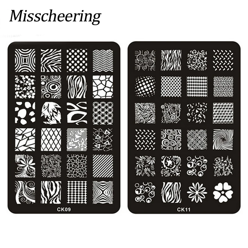 

Hot French Style Nail Art Image Plate Steel Nail Stamp Stamping Manicure Polish Design Template DIY Nail Decoration Tools
