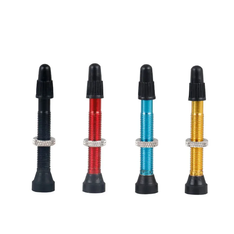 

6 colors 46mm MTB Road Bike Tubeless Presta Valves for Bicycle No Tubes Valve