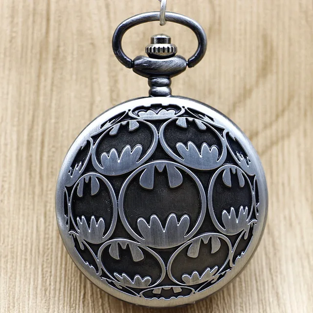 Antique Steampunk Vintage Batman Design Quartz Pocket Watch Necklace Pendant Clo Antique Steampunk Vintage Batman Design Quartz Pocket Watch Necklace Pendant Clo