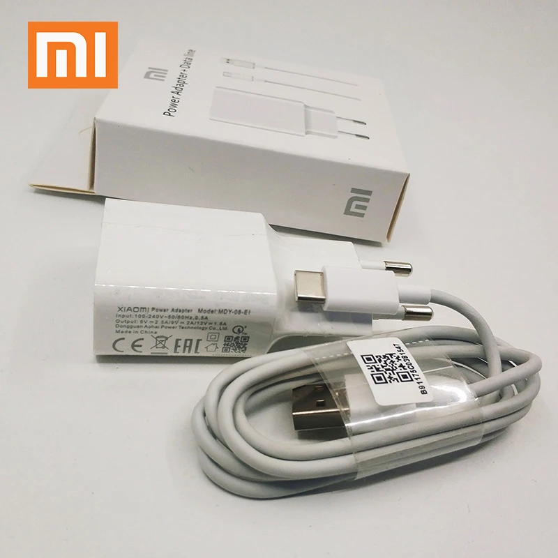 

Original XIAOMI Fast Charger 9V 2A Quick Fast Charge Type C Cable For Xiaomi mi 9 8 SE 6 5 A1 6X 5X 5s Plus Mix 2S Mix2 With Box