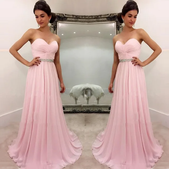 Special Offers Sexy Sweetheart A-line Bridesmaid Dresses 2018 Crystal Beaded Pleats Simple Pink Prom Party Dress Cheap Prom Gowns Custom Made Special Offers Sexy Sweetheart A-line Bridesmaid Dresses 2018 Crystal Beaded Pleats Simple Pink Prom Party Dress Cheap Prom Gowns Custom Made