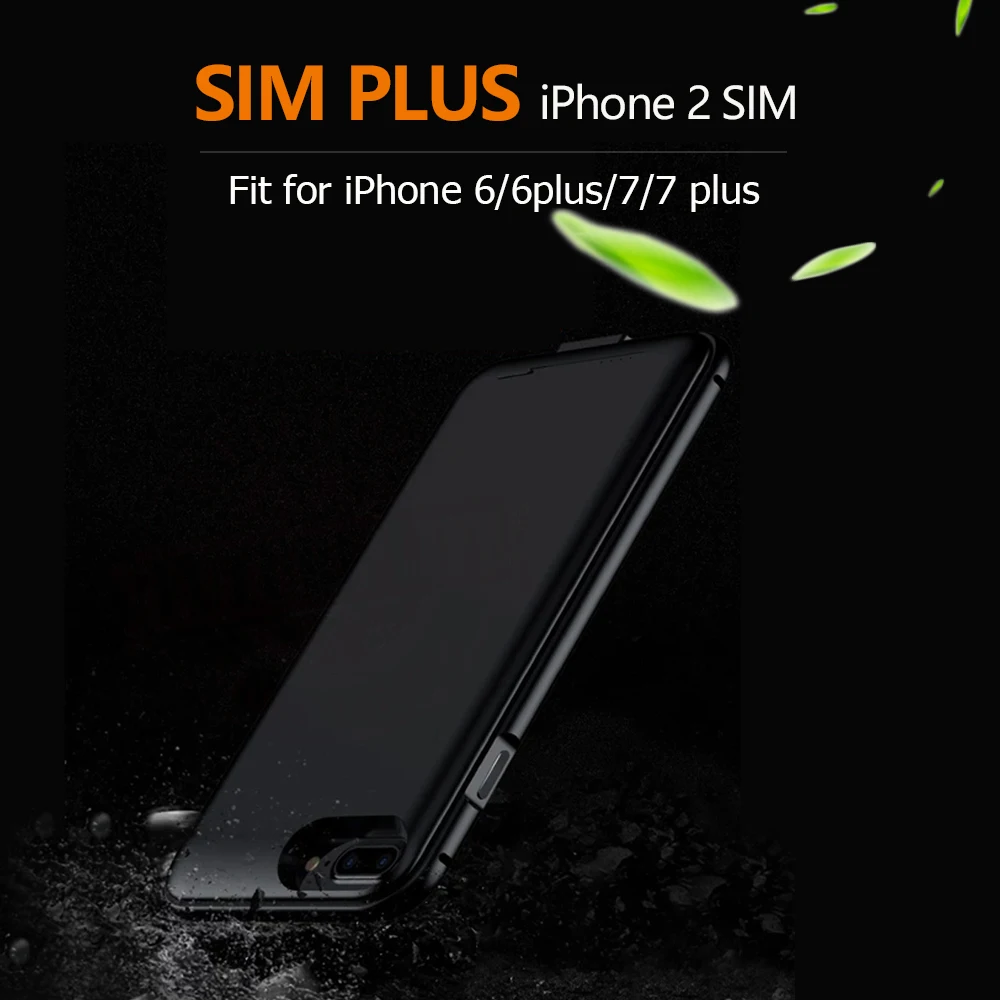 imágenes para 2017 Adaper marco de Metal Ultrafino SIMplus Dual SIM Doble Modo de Espera Larga Espera para iPhone7/7 plus y 1800/2500 mAh Banco de la energía imágenes para 2017 Adaper marco de Metal Ultrafino SIMplus Dual SIM Doble Modo de Espera Larga Espera para iPhone7/7 plus y 1800/2500 mAh Banco de la energía