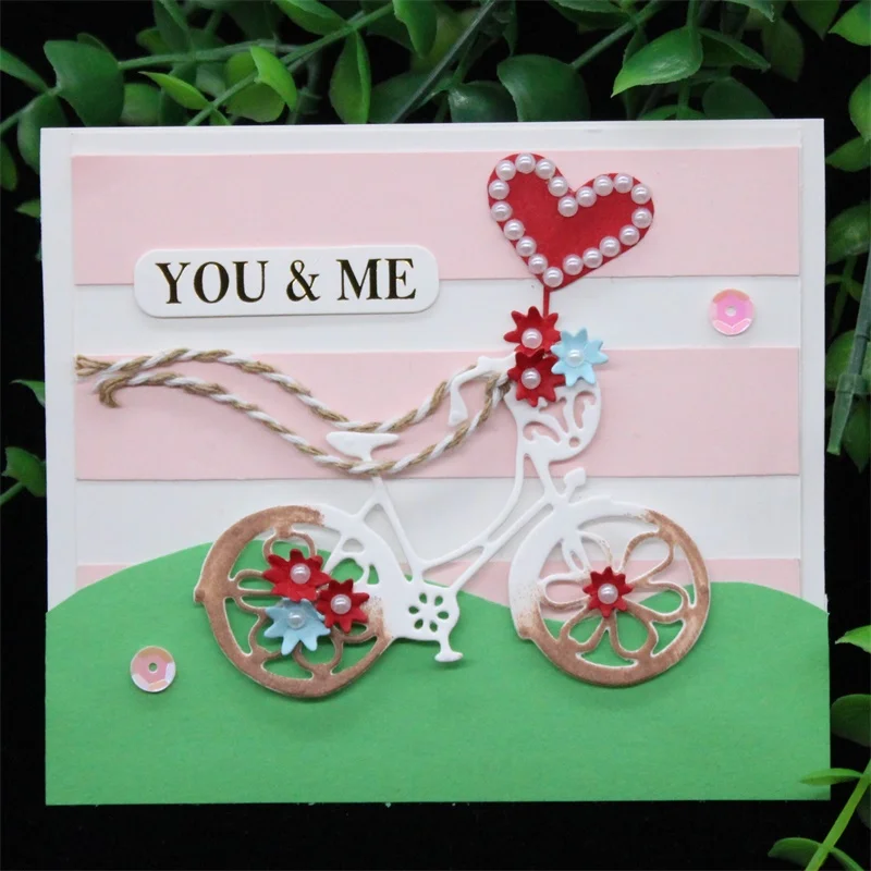 

KSCRAFT Bicycle Metal Cutting Dies Stencils for DIY Scrapbooking/photo album Decorative Embossing DIY Cards