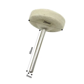 

25mm Electric Hard Felt Polishing Wheel Wool Polisher Buffing Pad For Grinder Wood Carving Polishing Pad