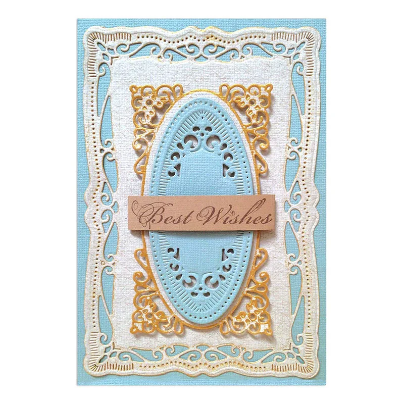 

JC Metal Cutting Dies for Scrapbooking Dies Cut Cover Flower Lace Frame Card Making Folder Paper Handmade Album Stencil Craft