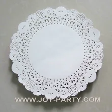 180 шт в мешок белая Круглая Бумажная Doyley 7,5 ''кружева Doily Placemat Свадебная Посуда Аксессуары для торта