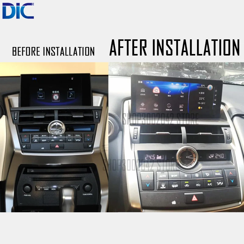 Sale DLC Android system 10.25 inch Navigation player Video autoradio Steering-Wheel bluetooth USB For lexus 2014-2017 NX200 NX300 2