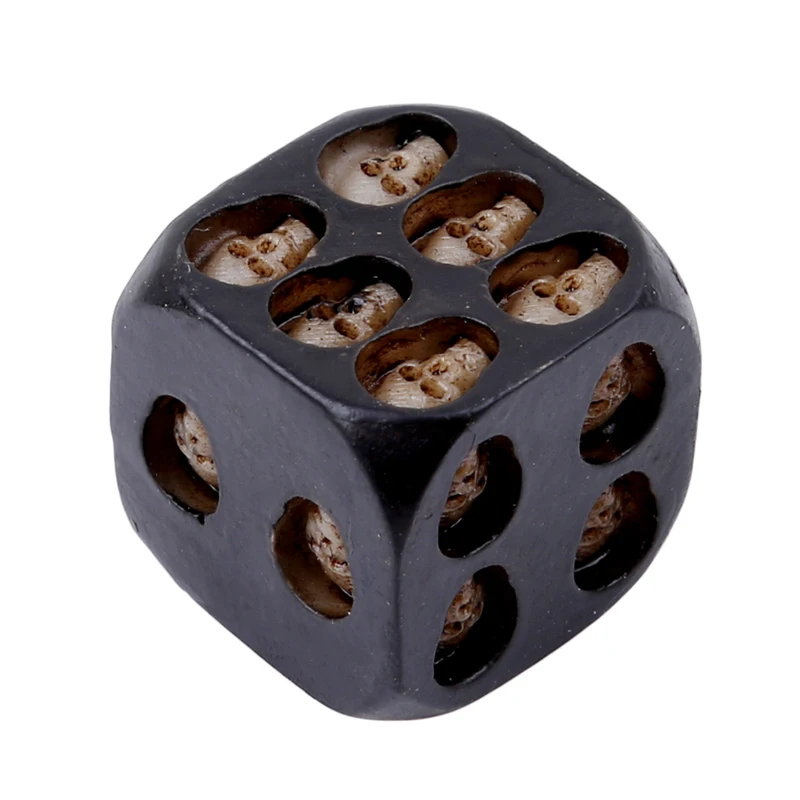 Black 5Pcs/set Gambling Skull Dice Funny Gags Toys Festival Party Table Games Decorative Classic Kids Adult Toy | Игрушки и хобби