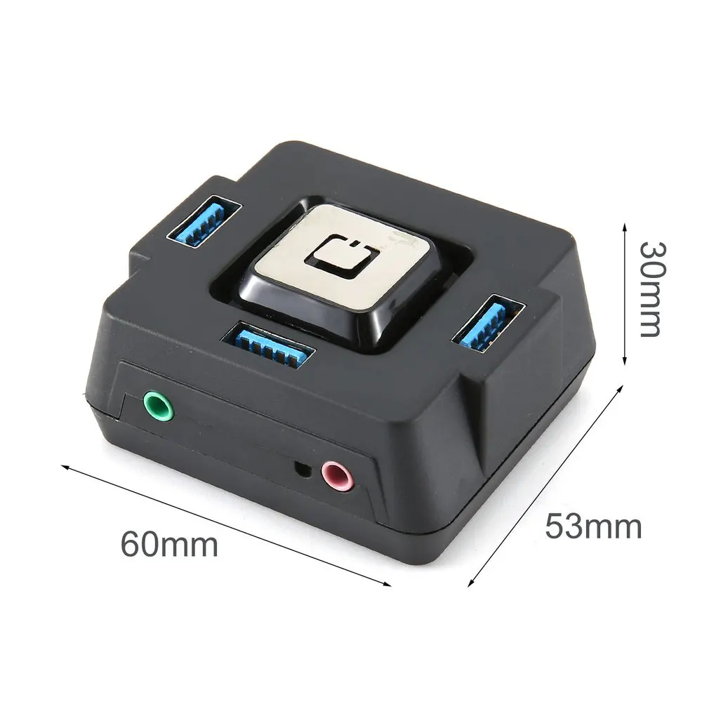 Многофункциональный USB3.0 компьютерный Настольный переключатель интернет кафе домашний офис Настольный переключатель шасси USB3.0 со звуковой картой