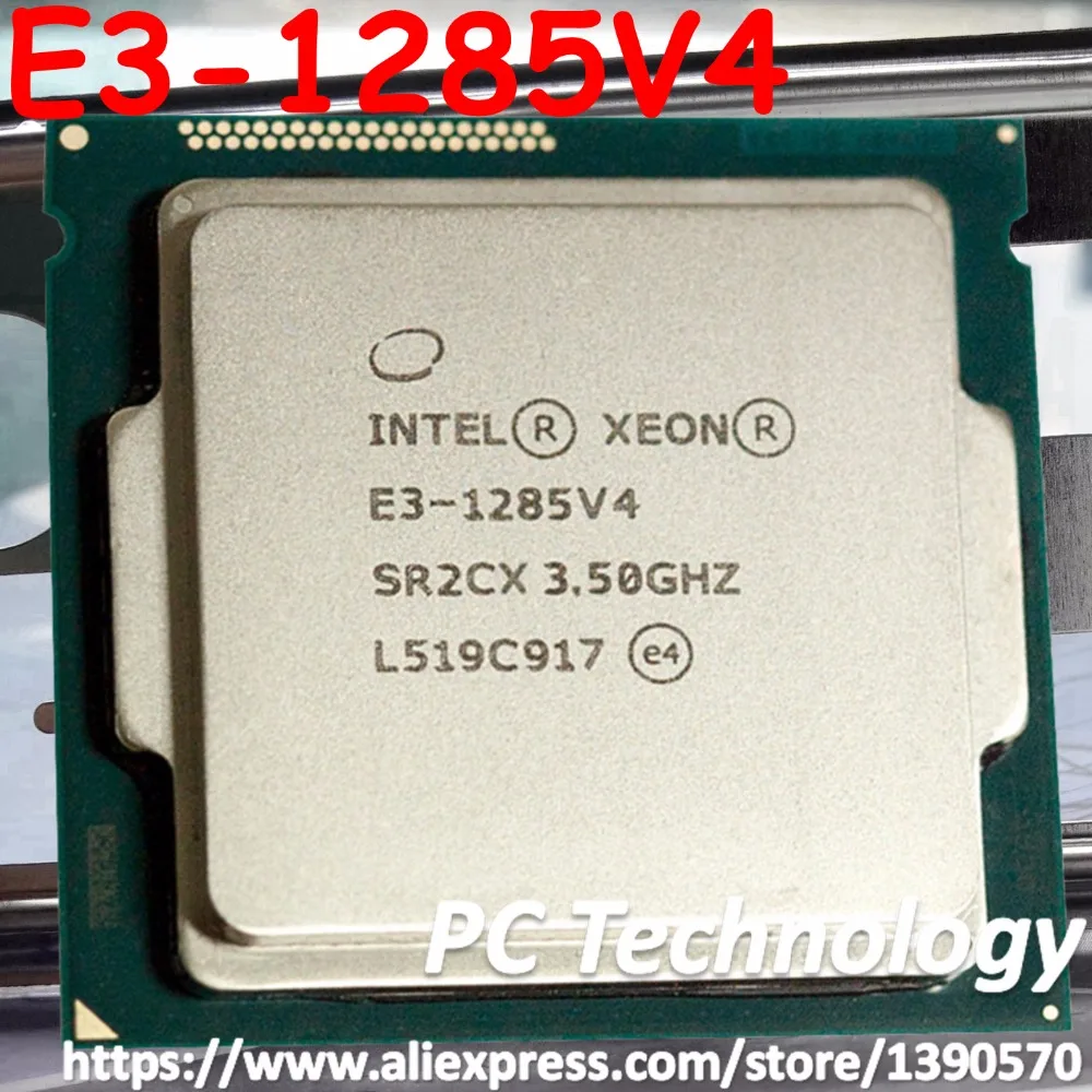 Оригинальный процессор Intel Xeon E3 1285V4 CPU 3 50 ГГц 6M LGA1150 четырехъядерный для