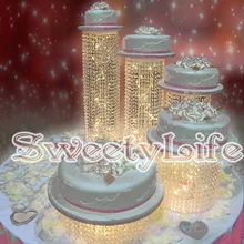 Хрустальный свадебный торт стенд-Свадебный центральный-свадебный торт дисплей-5 шт./лот