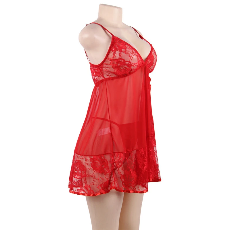 Comeonlover ночь платья для сна большой Размеры 5XL сексуальное, эротическое белье Transparente Горячая Цветочные Для женщин кружевная Сексуальная